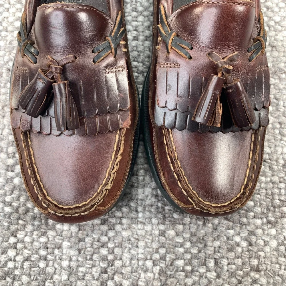 Sperry Top-Sider Loafers Mens 9M Brown Leather Kiltie Tassel Boat Shoes 0717157
